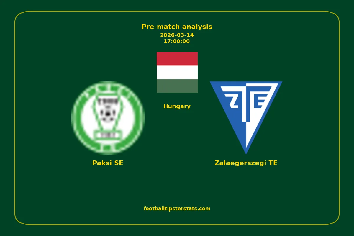 Pre-match analysis: Paksi SE vs Zalaegerszegi TE on 2026-03-14